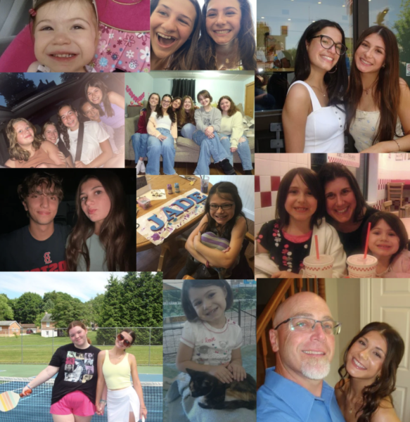 Photos that were taken from my childhood and recent years. One thing I loved especially about being on The Beacon was creating graphics for my stories and social media. (Graphic by Jade Bradenbaugh)